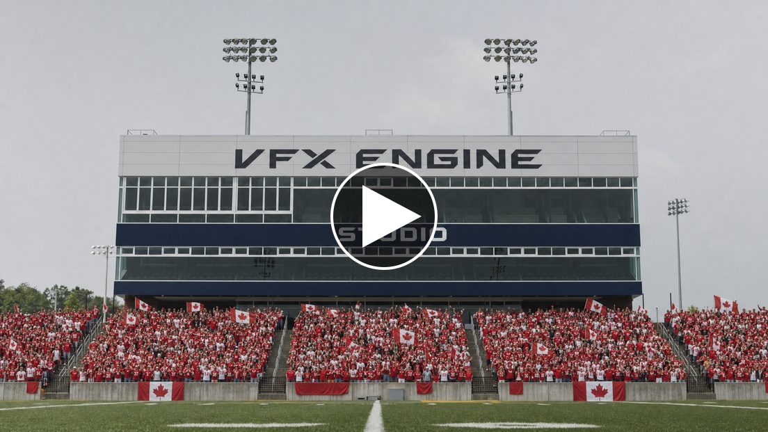Watch: an empty stadium rebuilt into match day